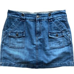 2/$30 Skort Route 66 Original Clothing Co. size 8 Denim Camo Trim Inside Waist